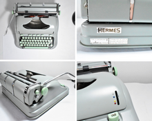 Load image into Gallery viewer, Reserved* Rare* Restored Hermes 3000 Typewriter - Script Typeface (Cursive)