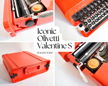 Load image into Gallery viewer, Iconic 1970 Olivetti Valentine S Typewriter