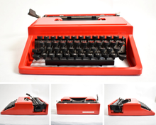 Load image into Gallery viewer, 1970 Olivett Lettera 31 Typewriter - Red