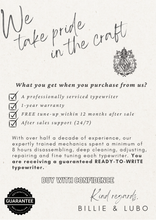 Load image into Gallery viewer, 1966 Hermes 3000 Typewriter - Hebrew, New Platen