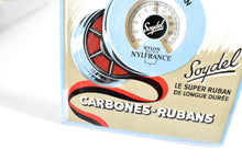 Load image into Gallery viewer, Vintage Typewriter Ribbon Advertisement with Working Thermometer