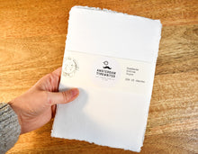 Load image into Gallery viewer, Handmade Paper - 100% Cotton Rag, Deckle Edge