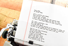 Load image into Gallery viewer, Southworth Red Ruled Vintage Typewriter Paper