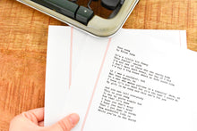 Load image into Gallery viewer, Southworth Red Ruled Vintage Typewriter Paper