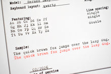 Load image into Gallery viewer, 1963 Mint Hermes Baby Typewriter - qwerty