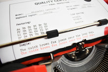 Load image into Gallery viewer, 1970 Olivett Lettera 31 Typewriter - Red