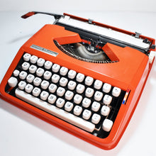 Load image into Gallery viewer, 1972 Hermes Baby Typewriter - Techno Typeface, Ruby Red