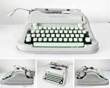 Load image into Gallery viewer, Rare* Restored Hermes Media 3 Typewriter - Script Typeface (Cursive)