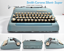 Load image into Gallery viewer, 1950s Smith Corona Silent-Super - Alpine Blue, Pica