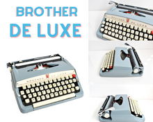 Load image into Gallery viewer, 1972 Brother De Luxe Typewriter