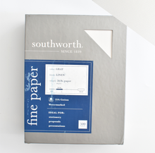Load image into Gallery viewer, Southworth Linen Typing Paper - Off White