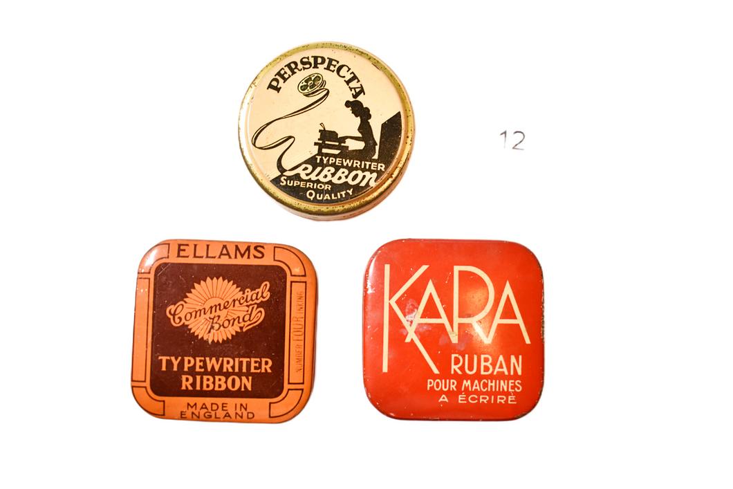 Vintage Typewriter Ribbon Tins - Lot 12 – Amsterdam Typewriter