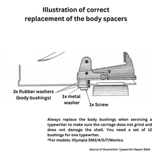 Load image into Gallery viewer, Rubber body bushing replacements for Olympia SM3/4/5/7/Monica
