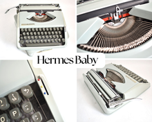 Lade das Bild in den Galerie-Viewer, 1975er Hermes Baby Schreibmaschine
