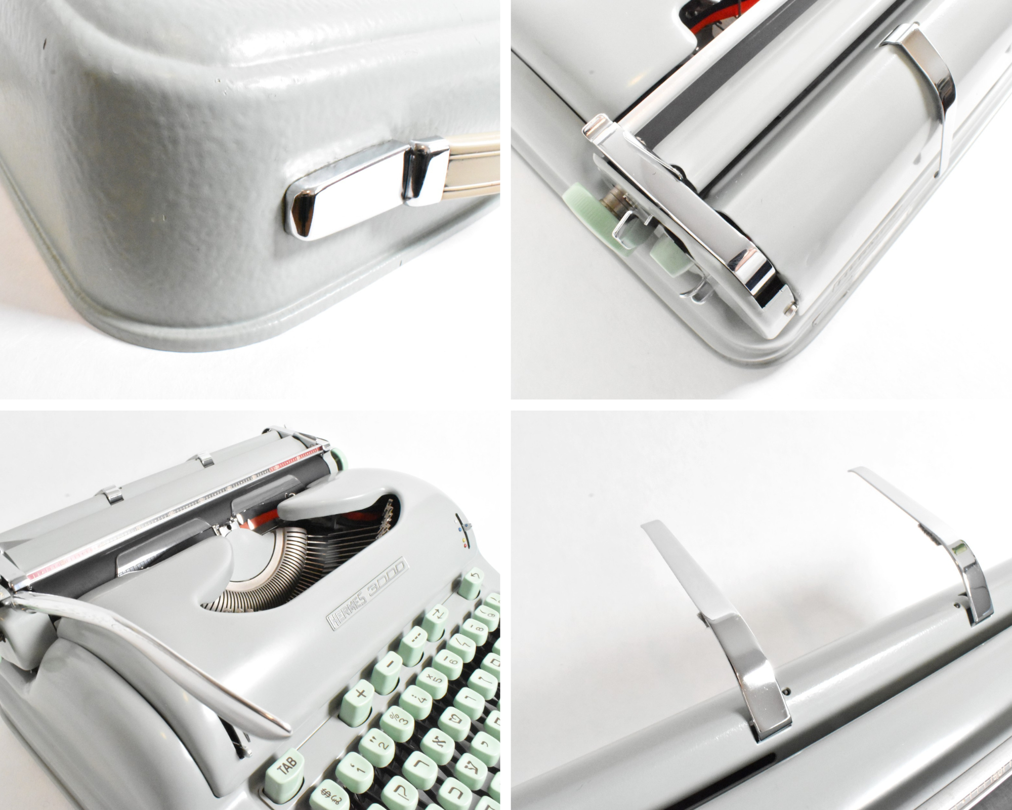 HERMES - 完動品　HERMES 3000 エルメスタイプライター　ポップ調にカスタムカラー Restored 1966 Hermes 3000 Typewriter - Hebrew – Amsterdam