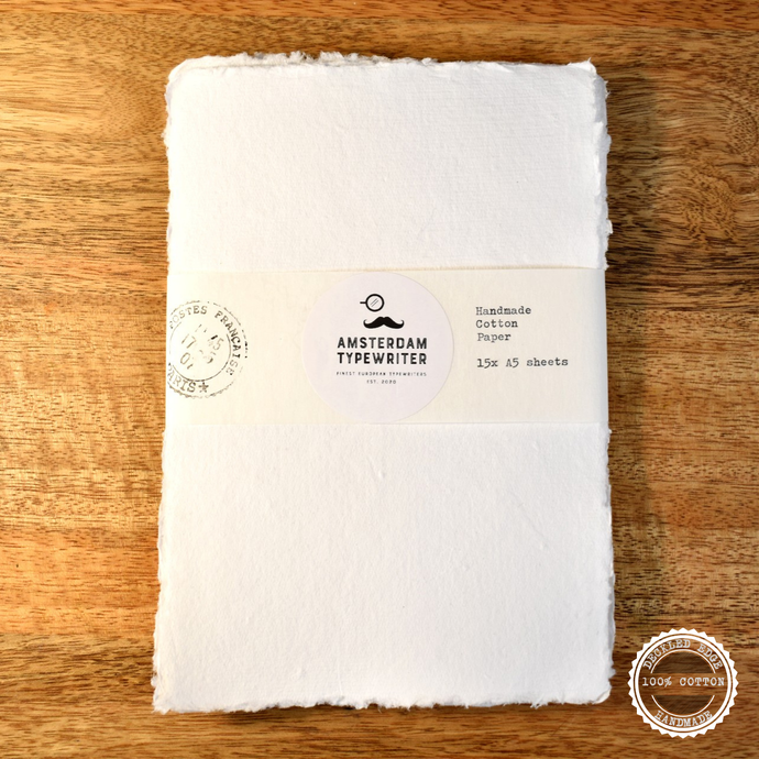 Handmade Paper - 100% Cotton Rag, Deckle Edge