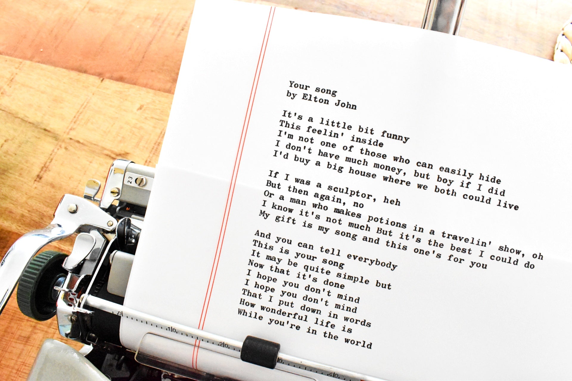 Southworth Red Ruled Vintage Typewriter Paper