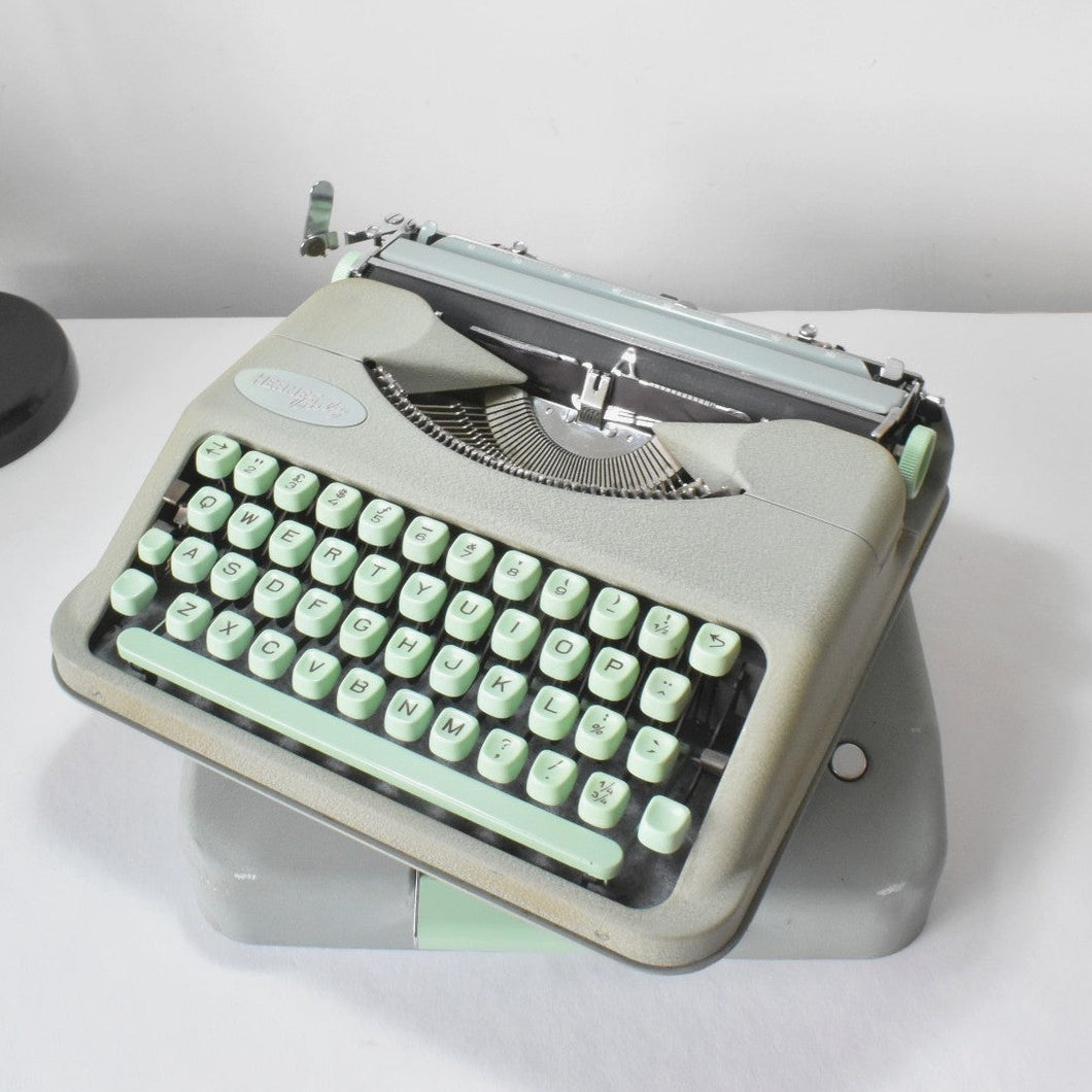 1957 Portable Seafoam Hermes Baby Typewriter