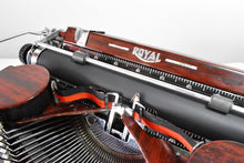 Load image into Gallery viewer, 1934 Restored Woodgrain Royal P Typewriter - New Platen
