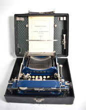 Load image into Gallery viewer, Stunning Rare 1929 Corona  Special Blue Typewriter
