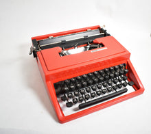 Load image into Gallery viewer, 1970 Olivett Lettera 31 Typewriter - Red
