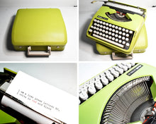 Load image into Gallery viewer, Olivetti Lettera 82 Lime Green Typewriter
