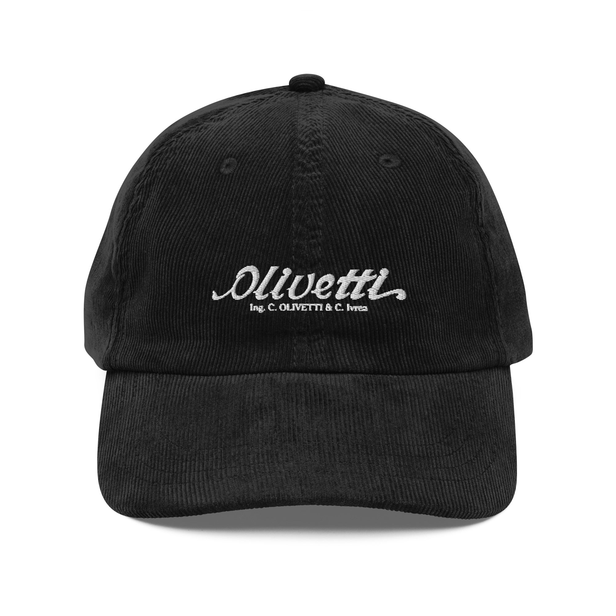 Cap Ivrea Vintage corduroy cap - Olivetti Ivrea Typewriter Company Hat ...