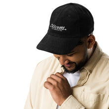 Load image into Gallery viewer, Vintage corduroy cap - Olivetti Ivrea Typewriter Company Hat
