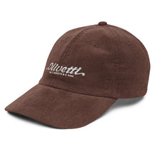 Load image into Gallery viewer, Vintage corduroy cap - Olivetti Ivrea Typewriter Company Hat
