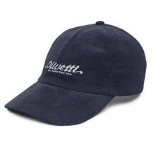 Load image into Gallery viewer, Vintage corduroy cap - Olivetti Ivrea Typewriter Company Hat
