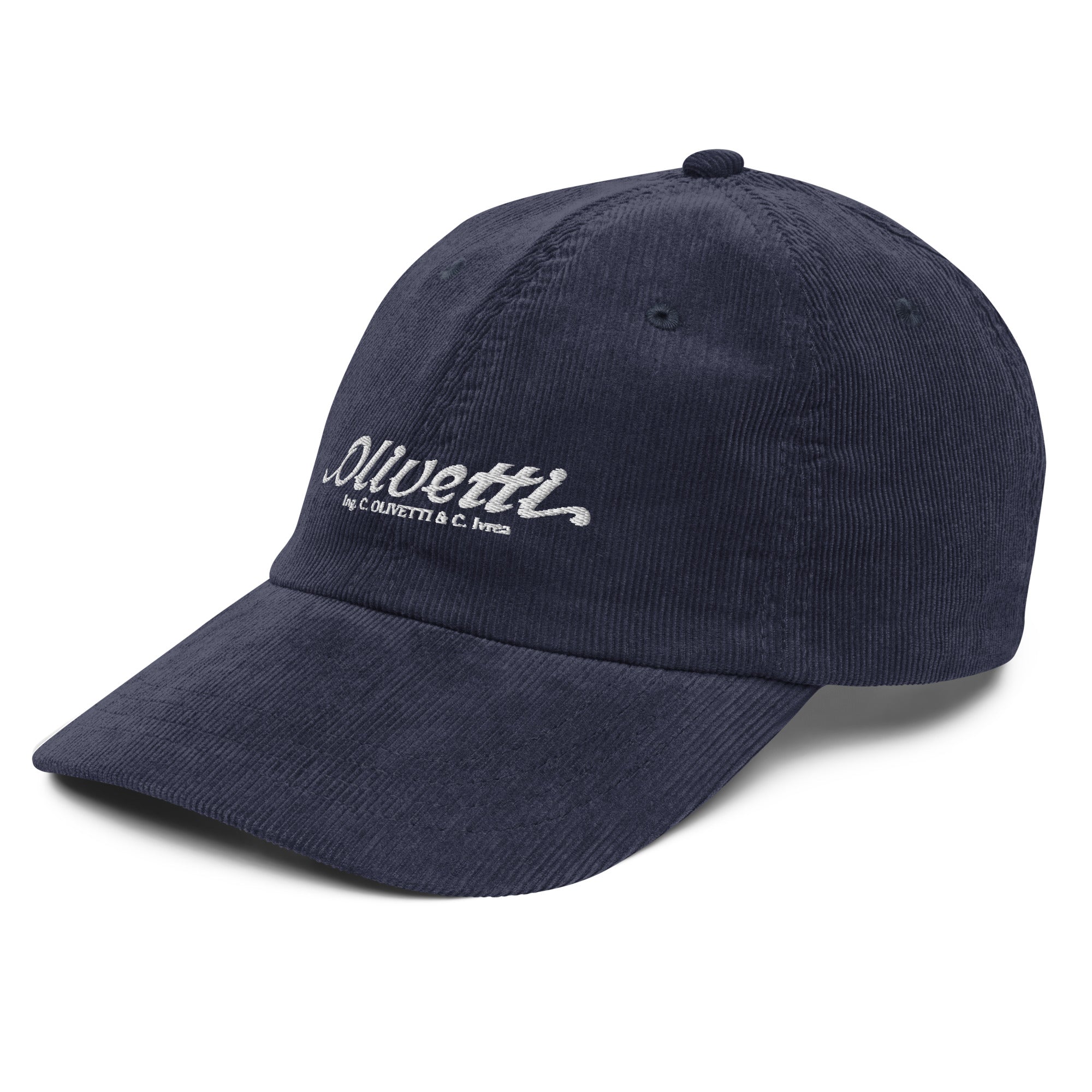 Vintage corduroy cap - Olivetti Ivrea Typewriter Company Hat
