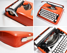 Load image into Gallery viewer, 1972 Hermes Baby Typewriter - Techno Typeface, Ruby Red

