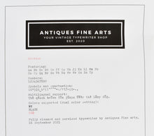 Load image into Gallery viewer, 1972 Brother De Luxe Typewriter
