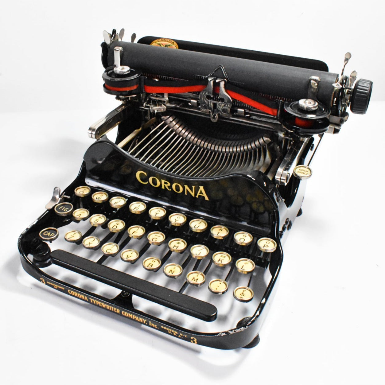 Stunning 1918 Corona 3 Foldable Typewriter – Amsterdam Typewriter