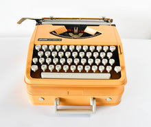 Load image into Gallery viewer, Olivetti Lettera 82 Orange Portable Typewriter
