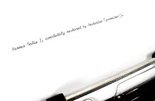 Load image into Gallery viewer, Rare* Restored Hermes Media 3 Typewriter - Script Typeface (Cursive)
