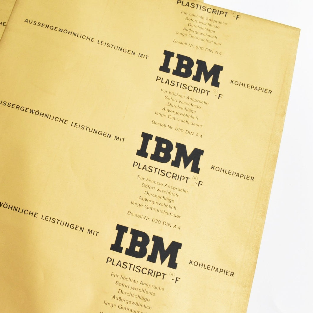 Vintage IBM Carbon Paper - 20 Sheets