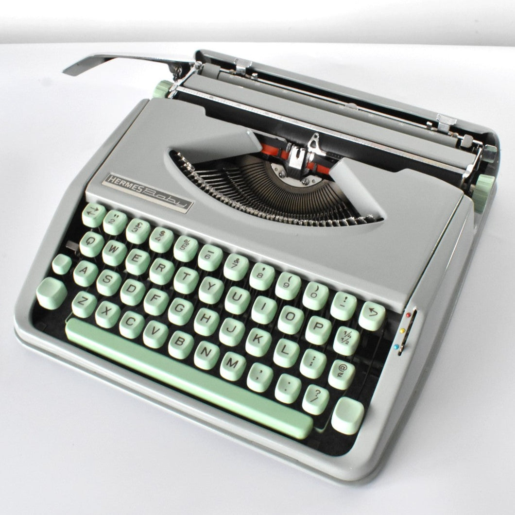 1965 Hermes Baby Typewriter Black De Luxe Case *Reserved For J.*