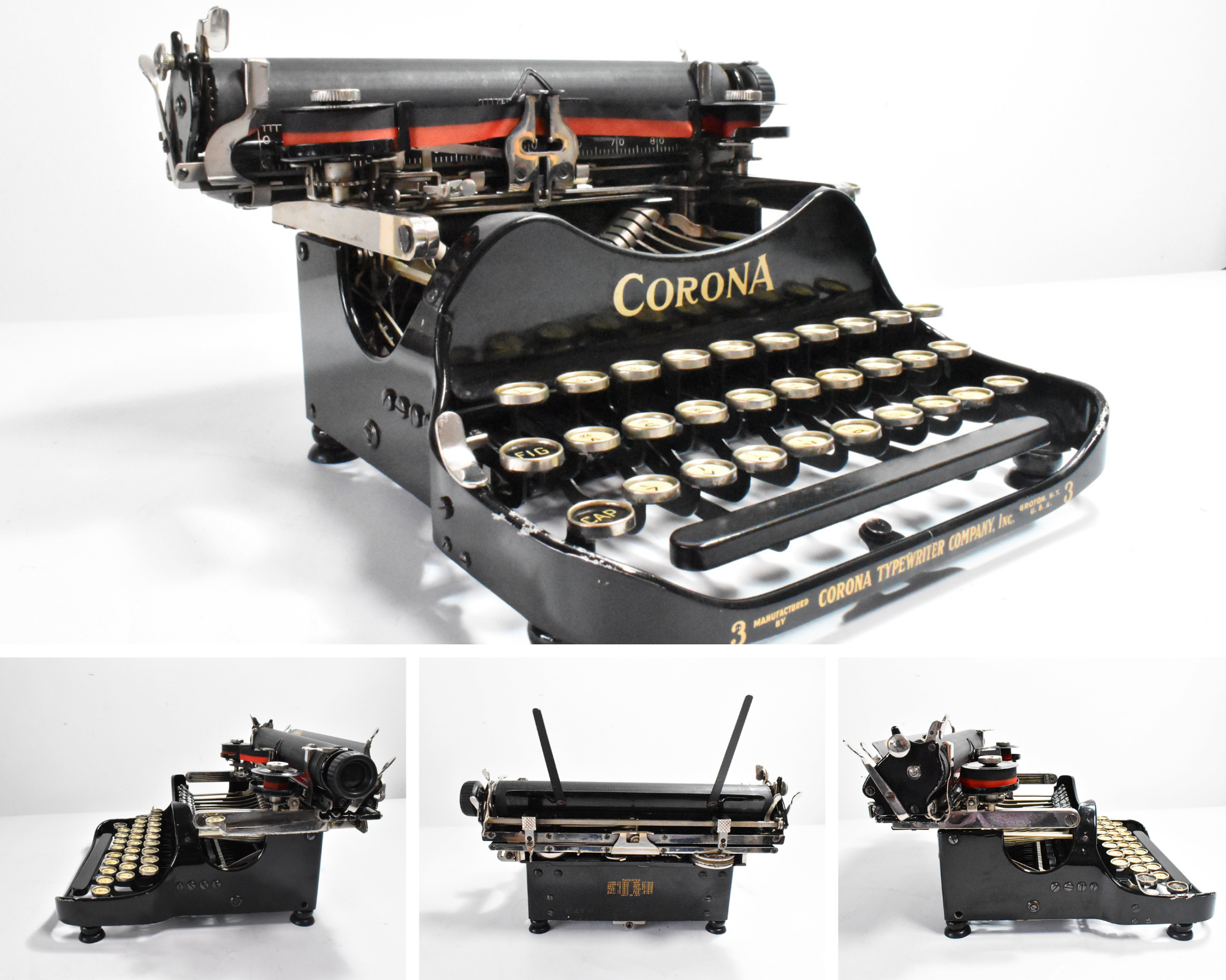 Stunning 1918 Corona 3 Foldable Typewriter – Amsterdam