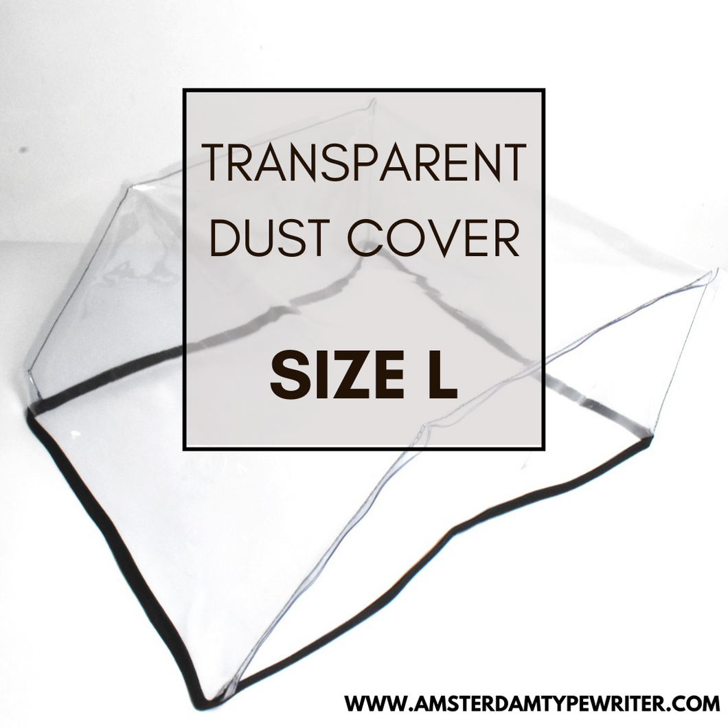 Premium Transparent Typewriter Dust Cover - Size L