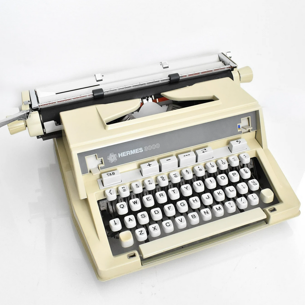 RARE* Reserved* Hermes 3000 Typewriter, uncommon EPOCA typeface, 3rd Gen