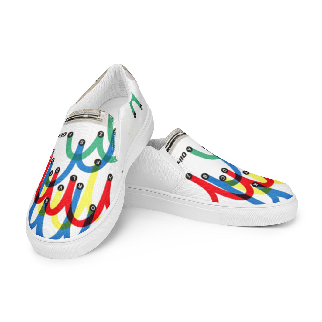 Men’s Slip-on Canvas Shoes - Olivetti Lettera 22