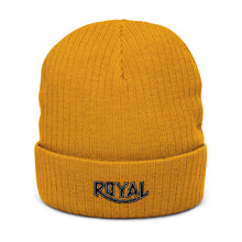 Load image into Gallery viewer, Ribbed Knit Beanie Hat - Royal
