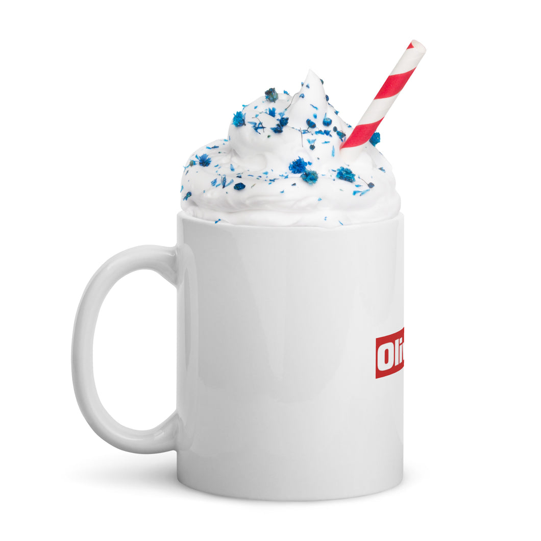 White glossy mug - Olivetti