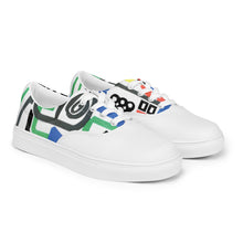Load image into Gallery viewer, Women’s Lace-up Canvas Shoes - Olivetti Multisumma 22
